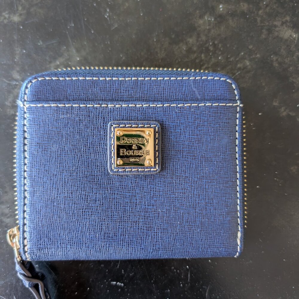 Dooney and Bourke Saffiano Small Zip Around Wallet